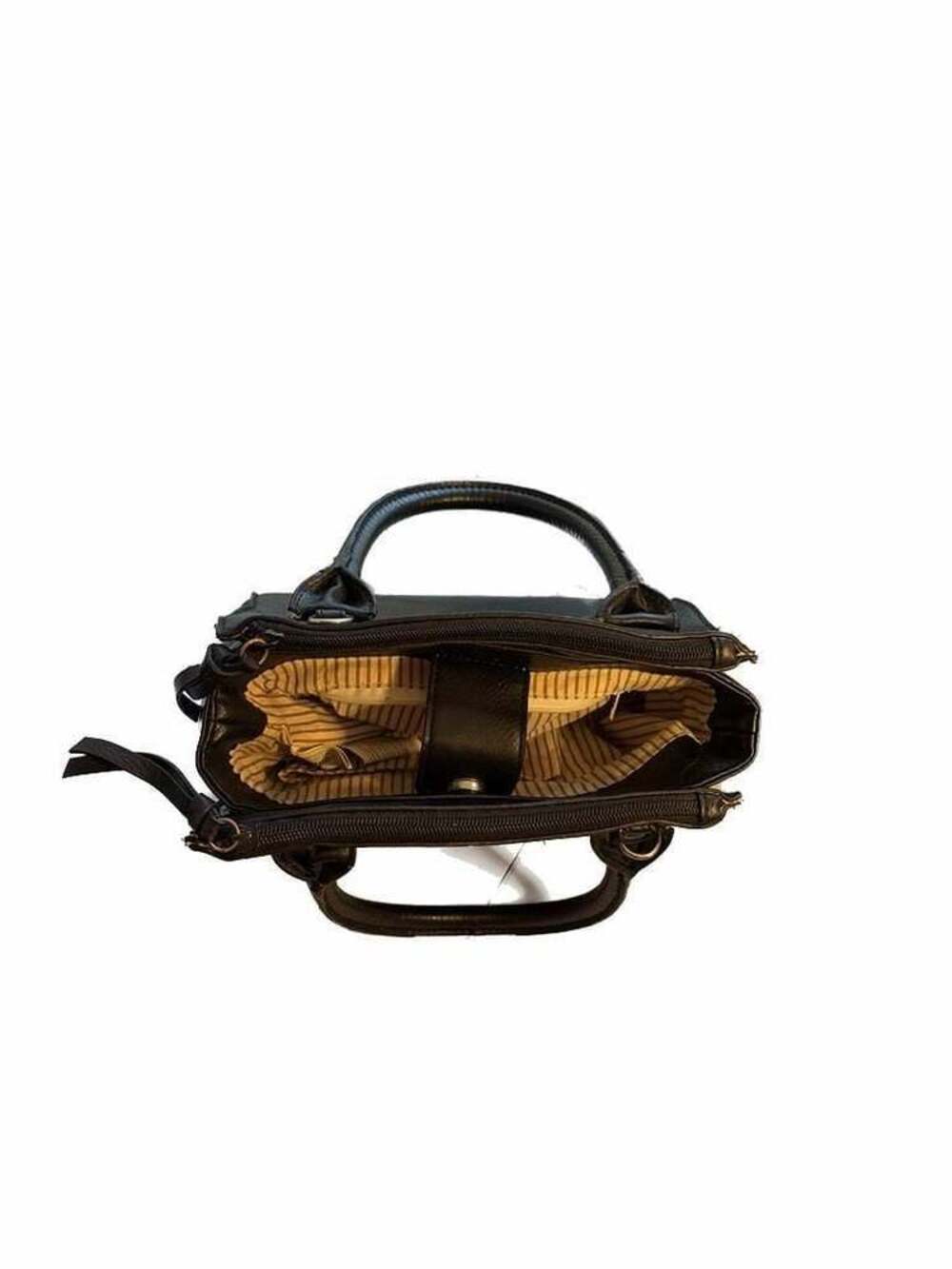 Christian Siriano Black Vinyl Handbag Purse - Picture 2 of 5